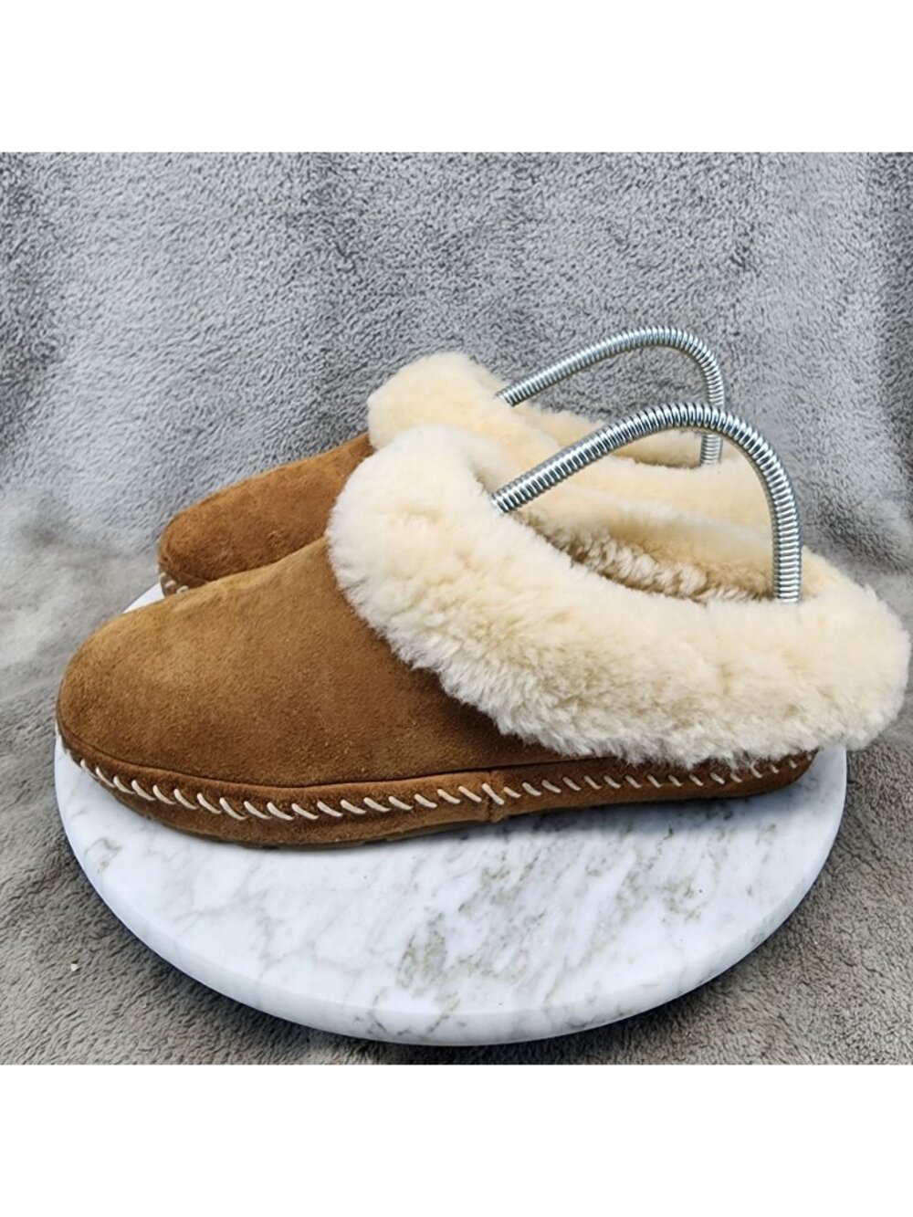 L.L. Bean Shoes Womens Size 6 Brown Suede Wicked Good Squam Lake Slippers